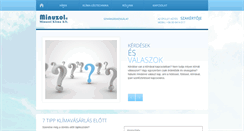 Desktop Screenshot of minuzolklima.hu