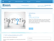 Tablet Screenshot of minuzolklima.hu